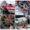 Car cleaning and beauty wheel hub brush, imitation wool fiber rod brush, car gap cleaning brush, large, medium and small wool brush Application Scenario